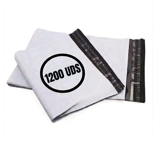 1200 Bolsas de mensajería 320 x 400 + solapa de 50 mm