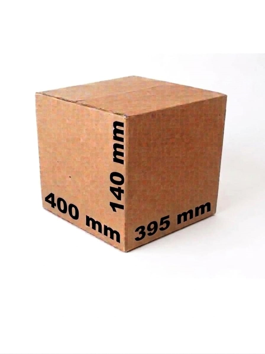 15 uds Caja de cartón 400 x 395 x 140 mm natural/kraft canal DOBLE