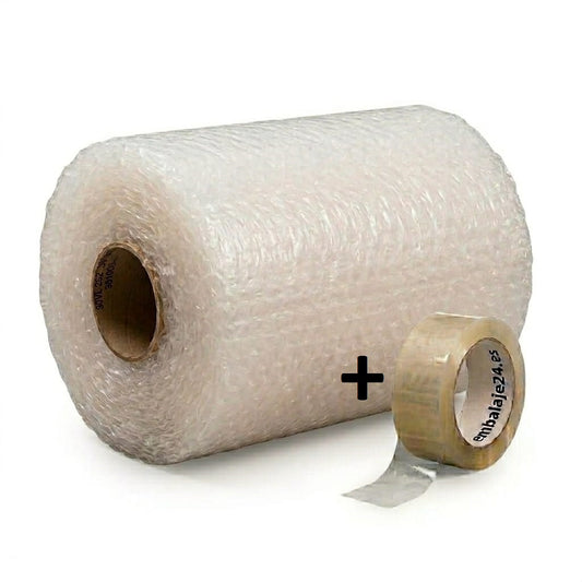 10 m² de Plástico de burbujas - 0,20 m de ancho x 50 m de largo - 50 micras