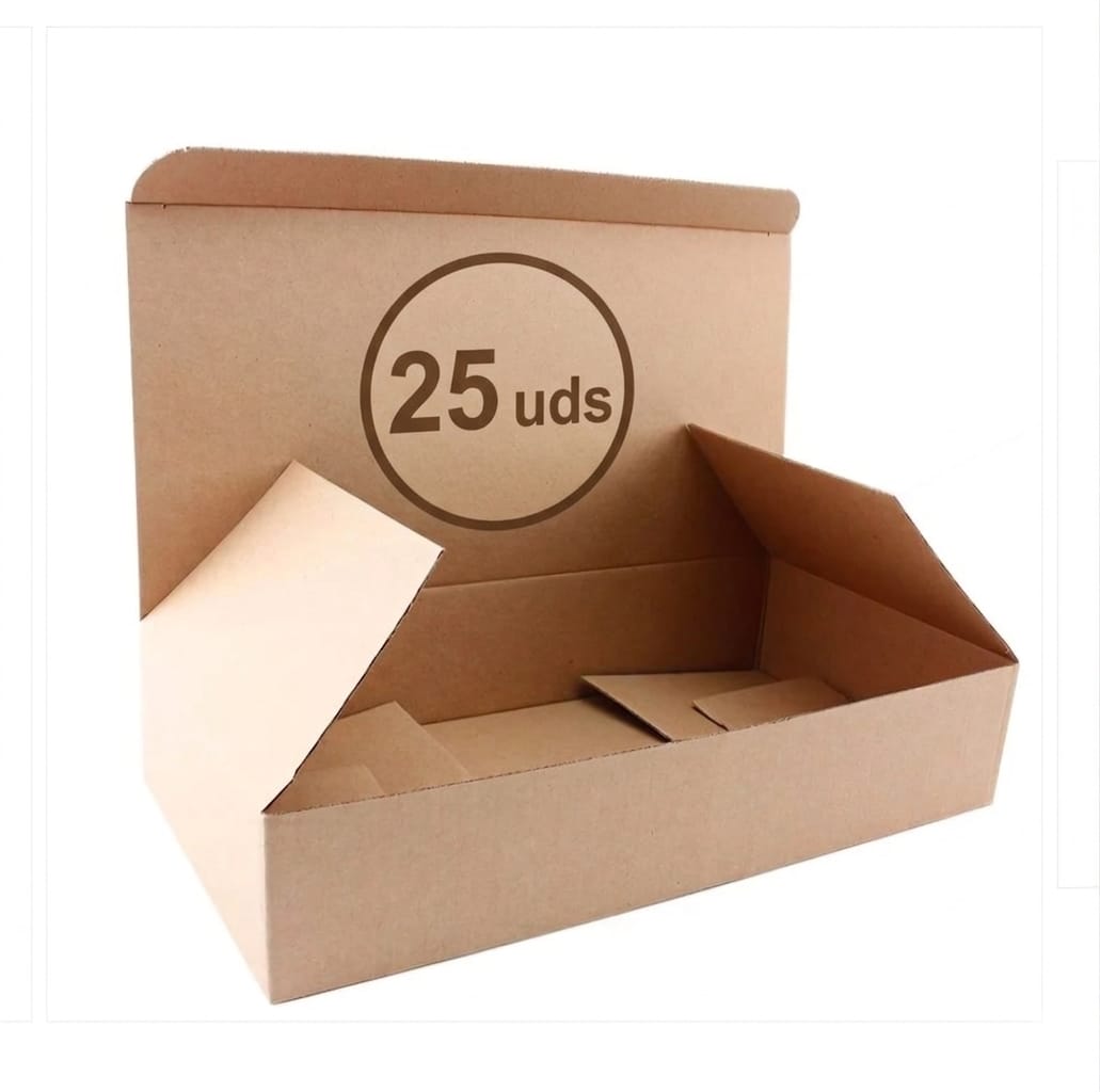 25 uds Caja de cartón 210 x 105 x 105 mm natural/kraft
