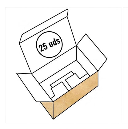 25 uds Caja de cartón 210 x 105 x 105 mm natural/kraft