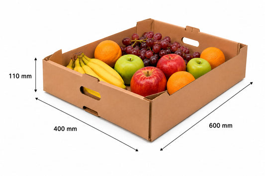 10 uds de caja de verduras 600 x 400 x 110 mm - K11 grande