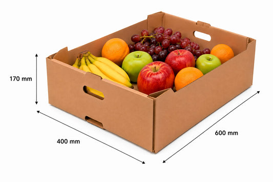 10 uds de caja de verduras 600 x 400 x 170 mm - K17 grande