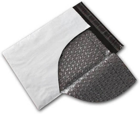 50 Sobres PLÁSTICO ANTISHOCK con burbujas - 320 x 400 + 50 (A3) mm con solapa adhesiva permanente