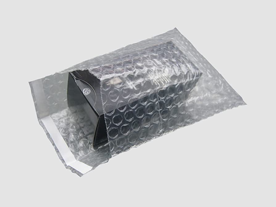 50 uds Bolsa de plástico de burbujas con solapa adhesiva, 200 x 300 mm, 3 capas 90 micras super protección