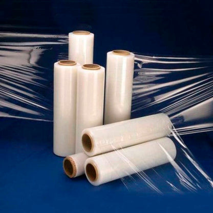 Un rollo de film estirable transparente 1,4 kg estándar para uso manual