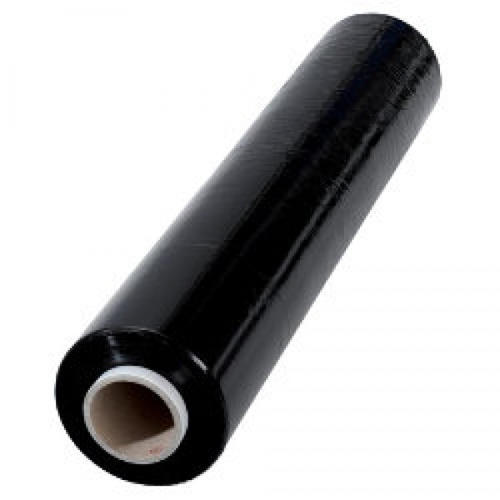 Un rollo de film estirable NEGRO 1,3 kg estándar para uso manual