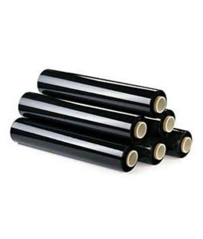 Un rollo de film estirable NEGRO 1,3 kg estándar para uso manual