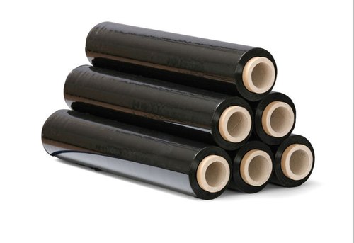 Un rollo de film estirable NEGRO 1,3 kg estándar para uso manual